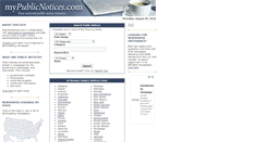 Desktop Screenshot of mypublicnotices.com
