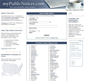 Tablet Screenshot of mypublicnotices.com